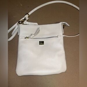 Kooba White Crossbody Bag with Gold Hardware